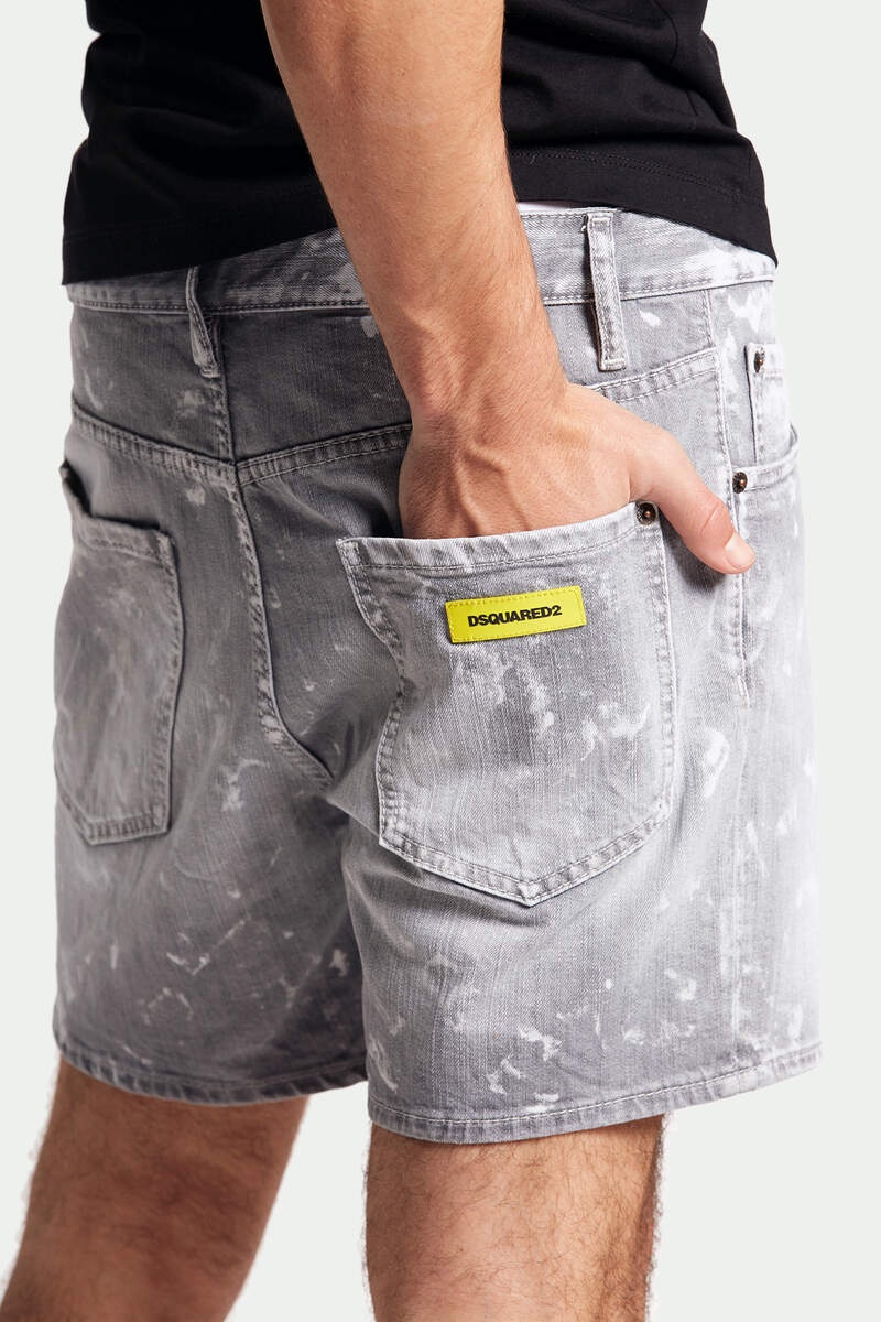 GREY SPOTTED WASH DAN COMMANDO SHORTS - 5