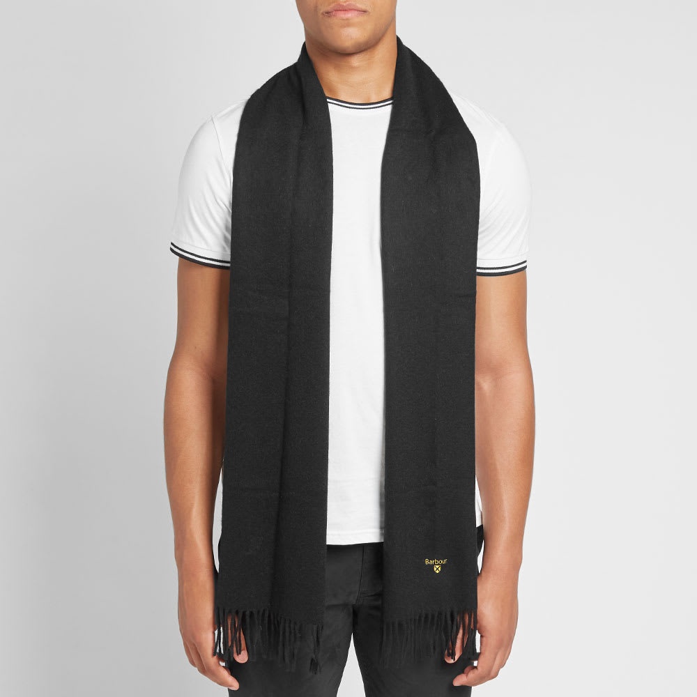 Barbour Plain Lambswool Scarf - 4