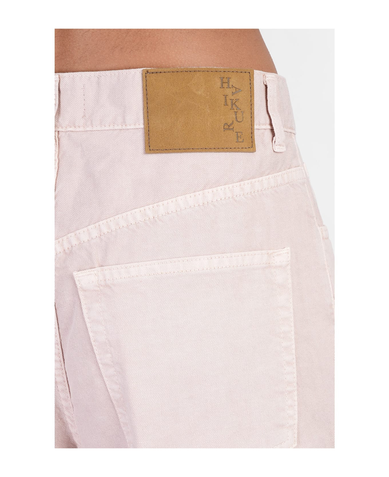 Candy Jeans In Rose-pink Cotton - 5
