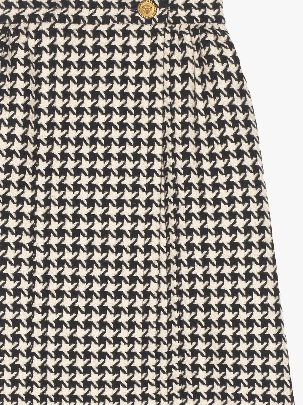 houndstooth tweed skirt - 5