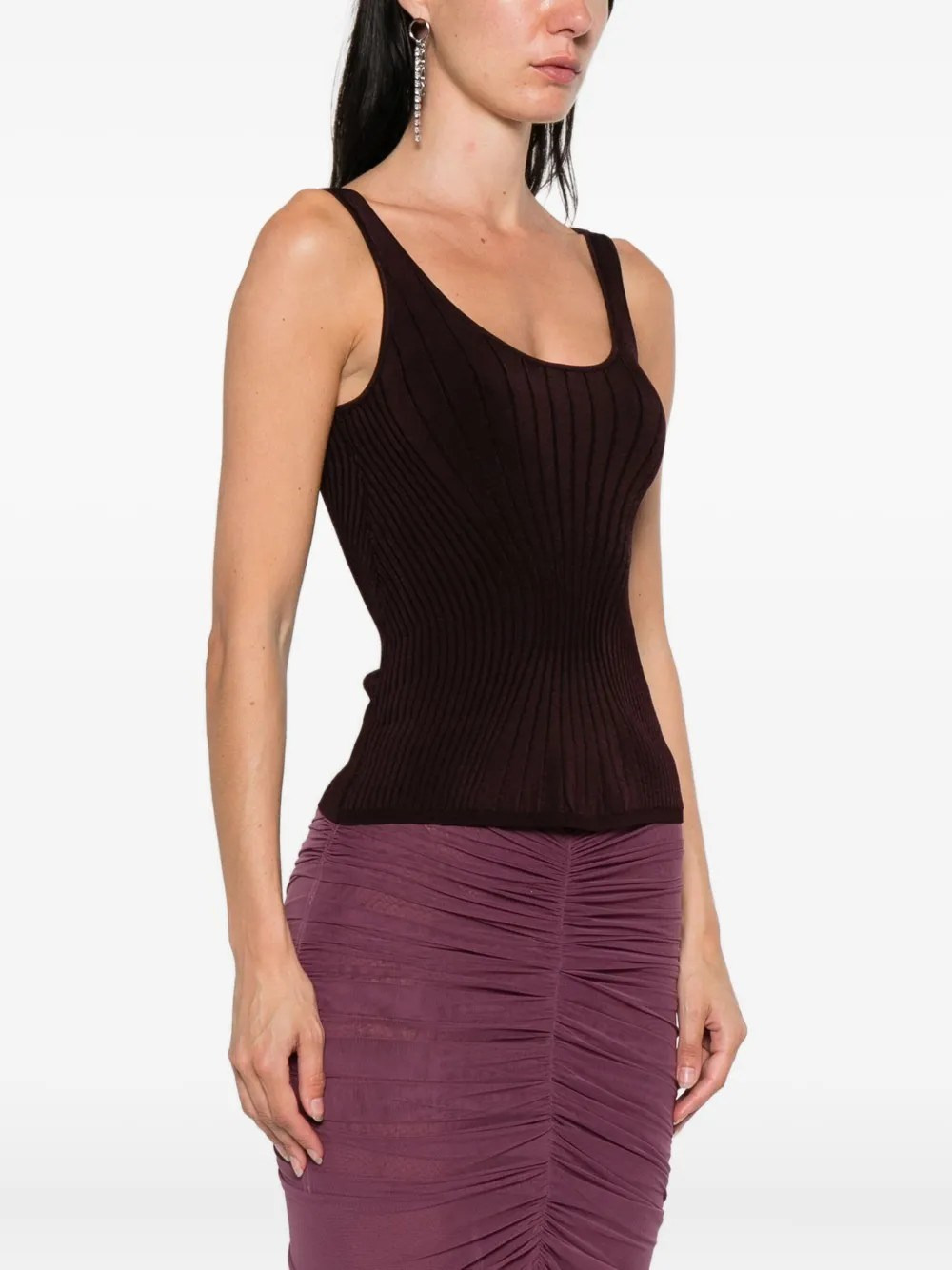 sculpting knit tank top - 4