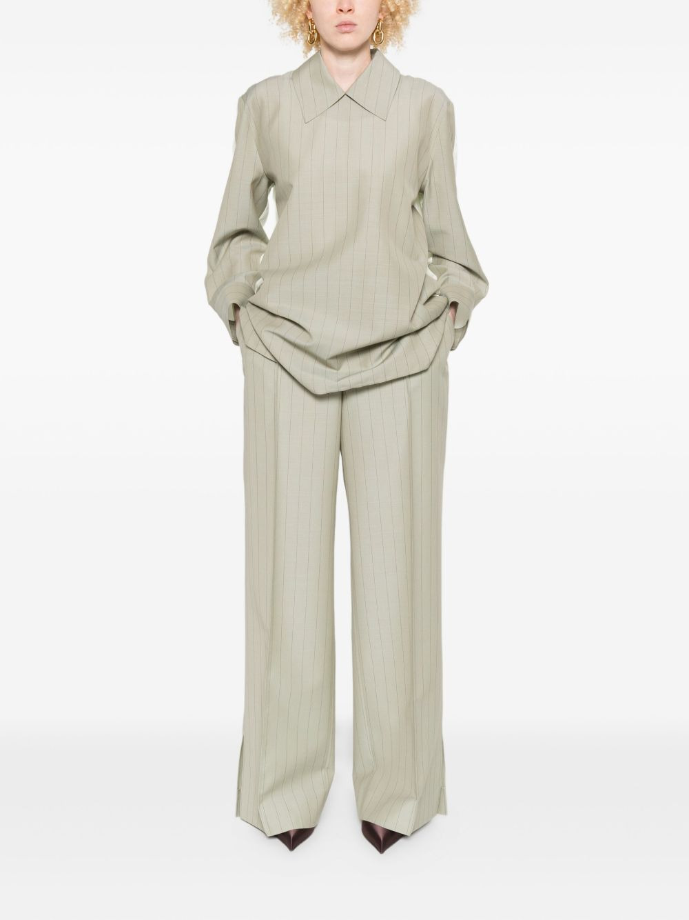 pinstripe trousers - 2