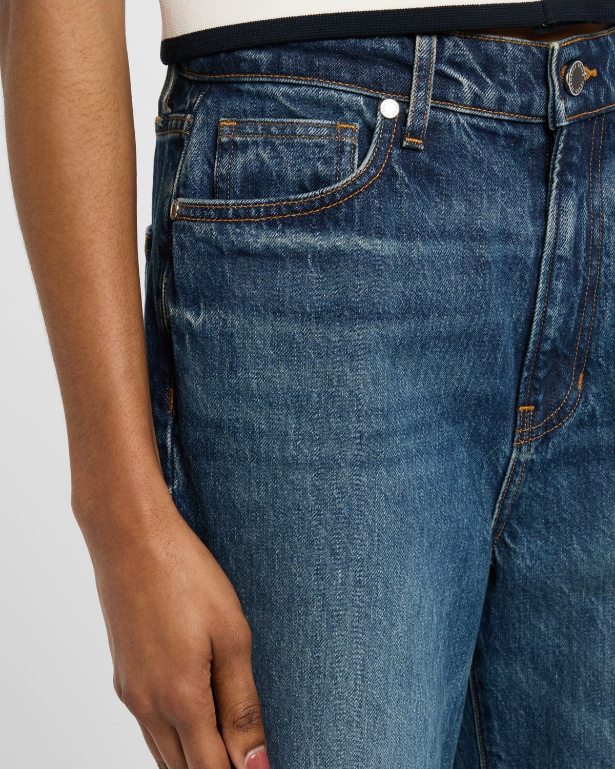 Dylan High-Rise Straight Ankle Jeans - 5