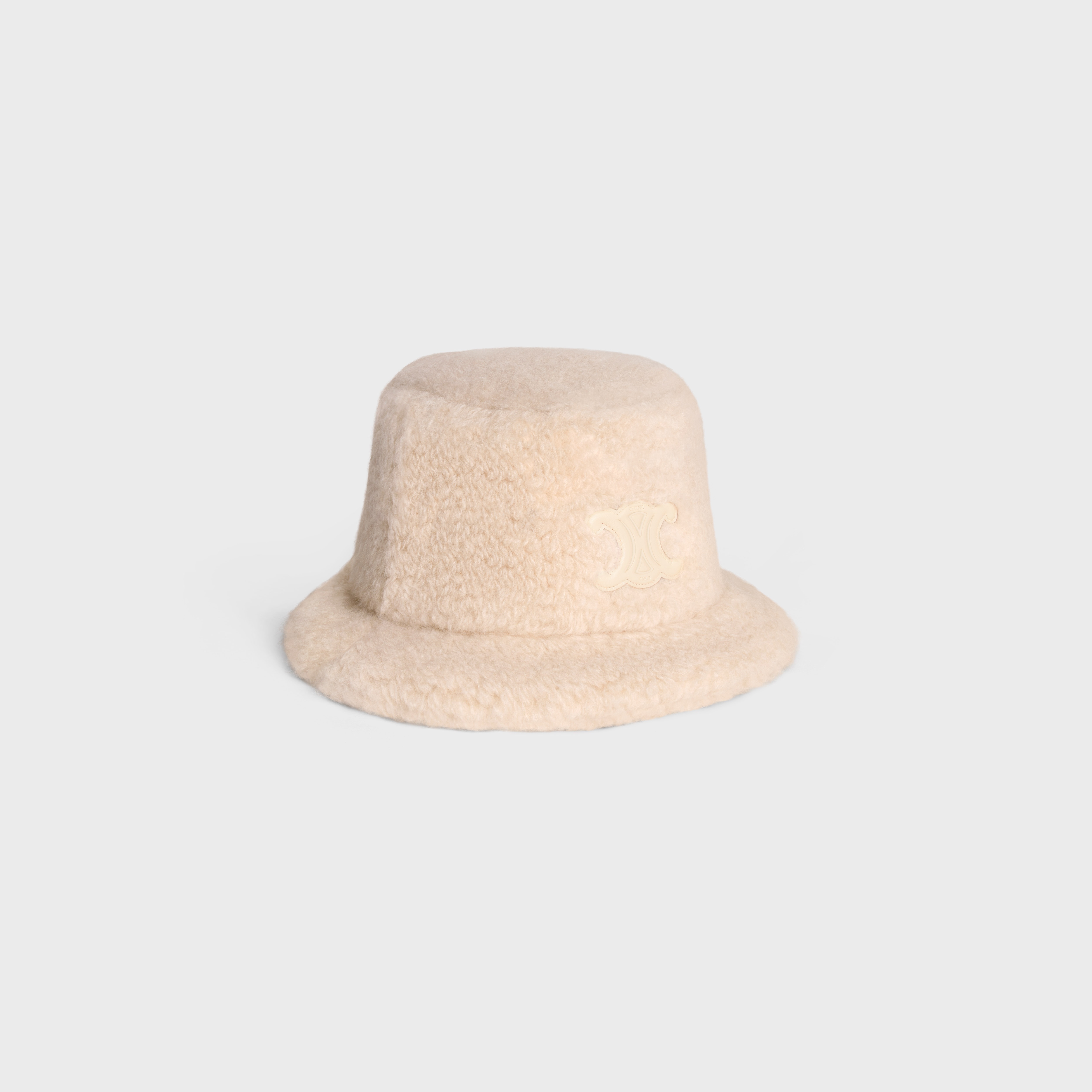 Triomphe bucket hat in Sherpa cashmere - 2