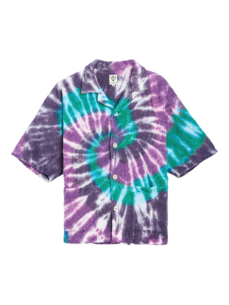tie-dye camp-collar shirt 1