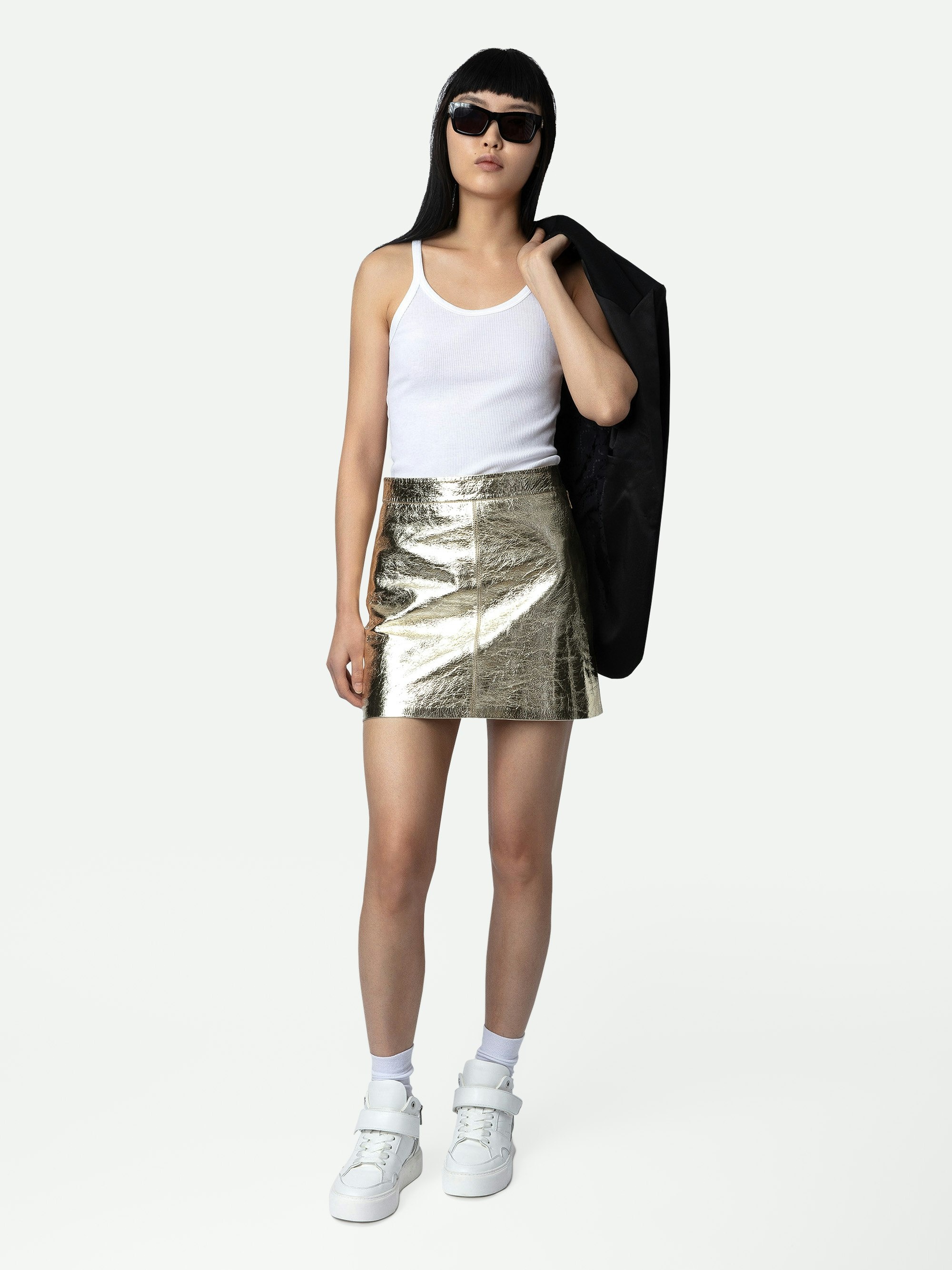 Jinette Leather Skirt - 6