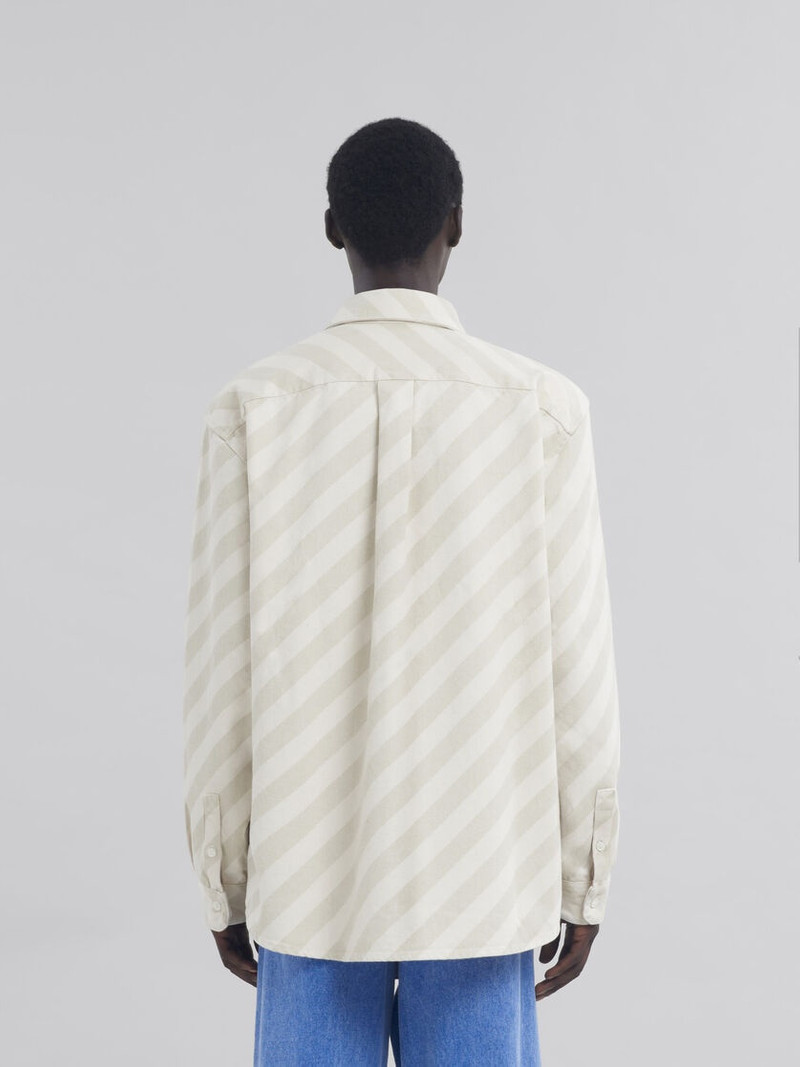 BOXY BEIGE DENIM SHIRT 3