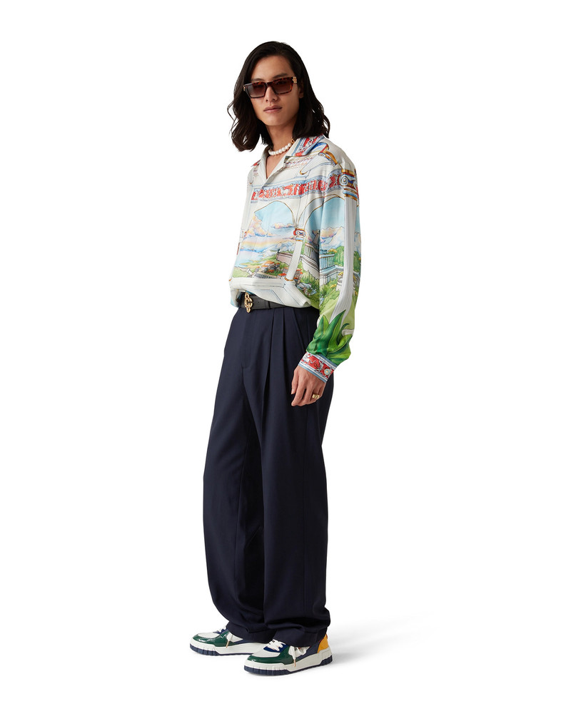 CASABLANCA Wool Tailored Pleated Trousers | Casablanca Paris outlook