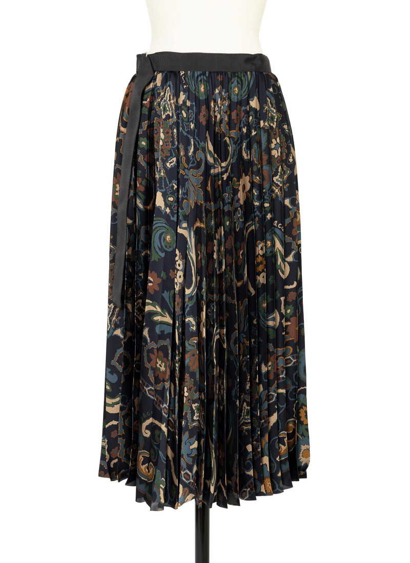 Floral Print Skirt - 1