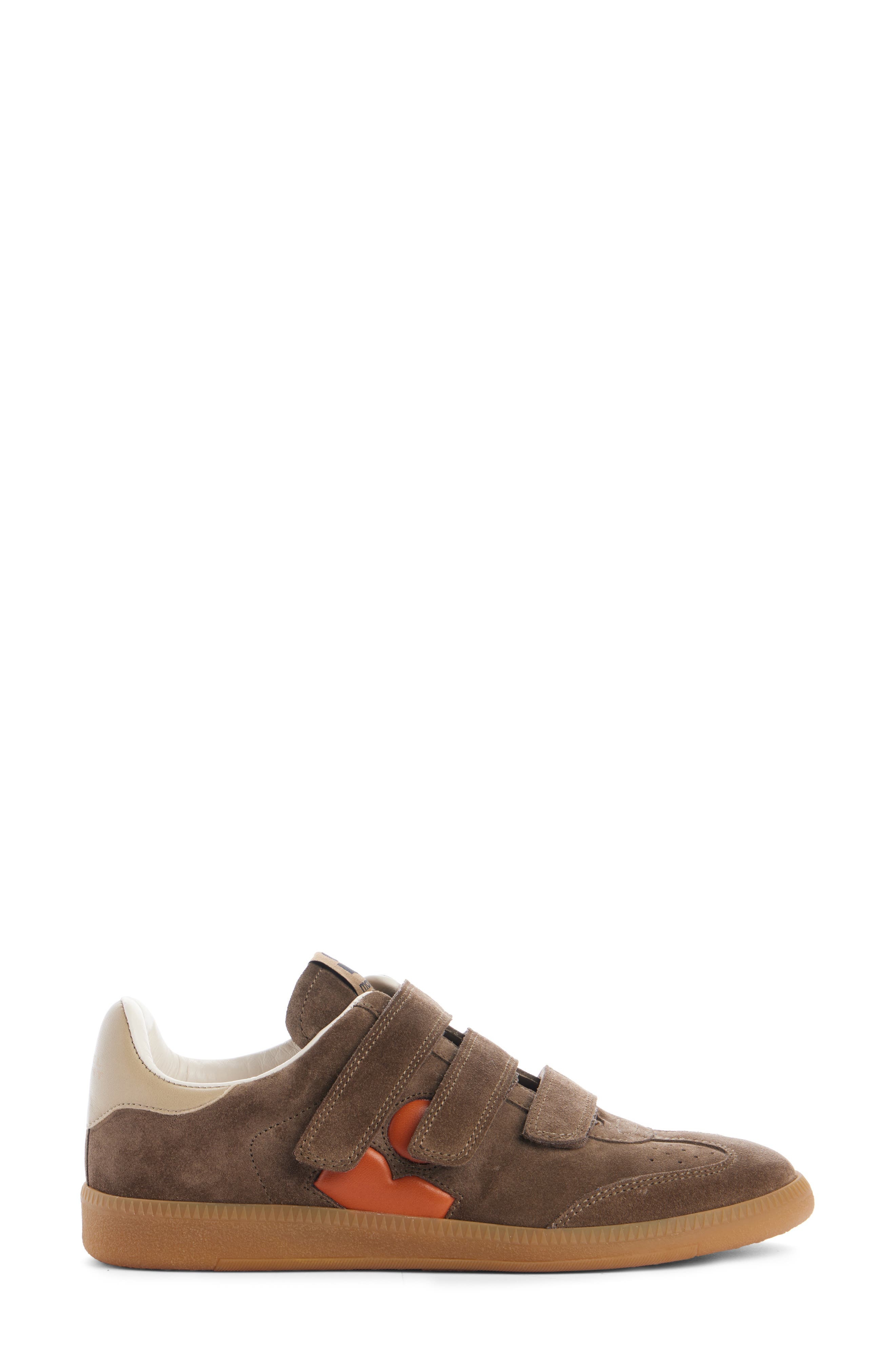 Isabel Marant Beth Low Top Sneaker in Khaki/Orange at Nordstrom - 3