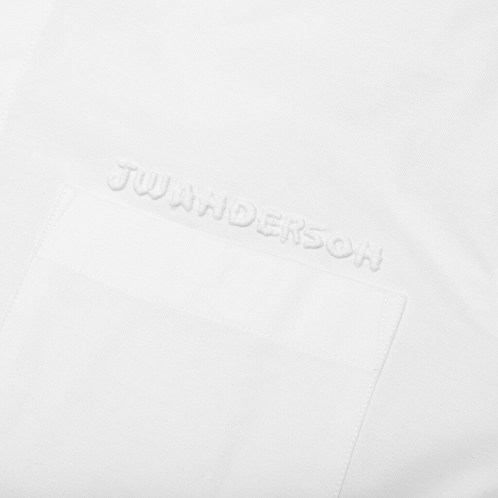 CLASSIC FIT LOGO POCKET SHIRT - WHITE - 4