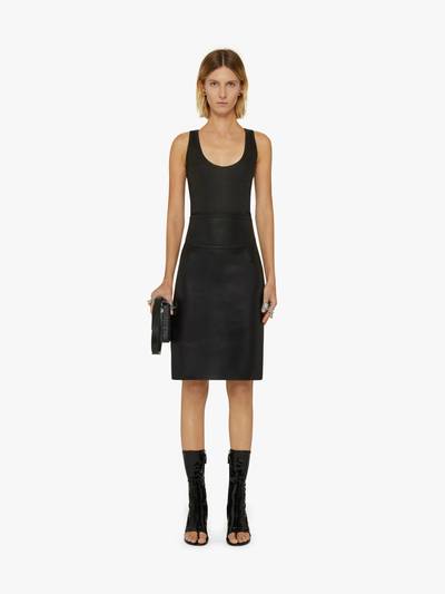 Givenchy PENCIL SKIRT IN 4G LEATHER outlook
