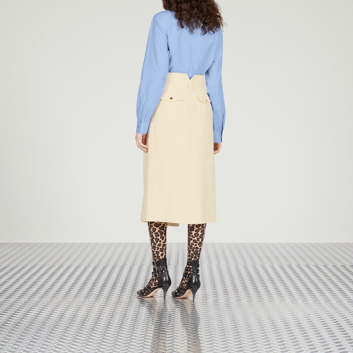 Canvas linen skirt - 8