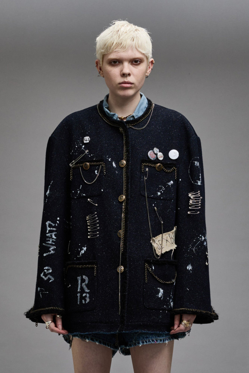 SLOUCH CHORE JACKET - GRAFFITI TWEED 4