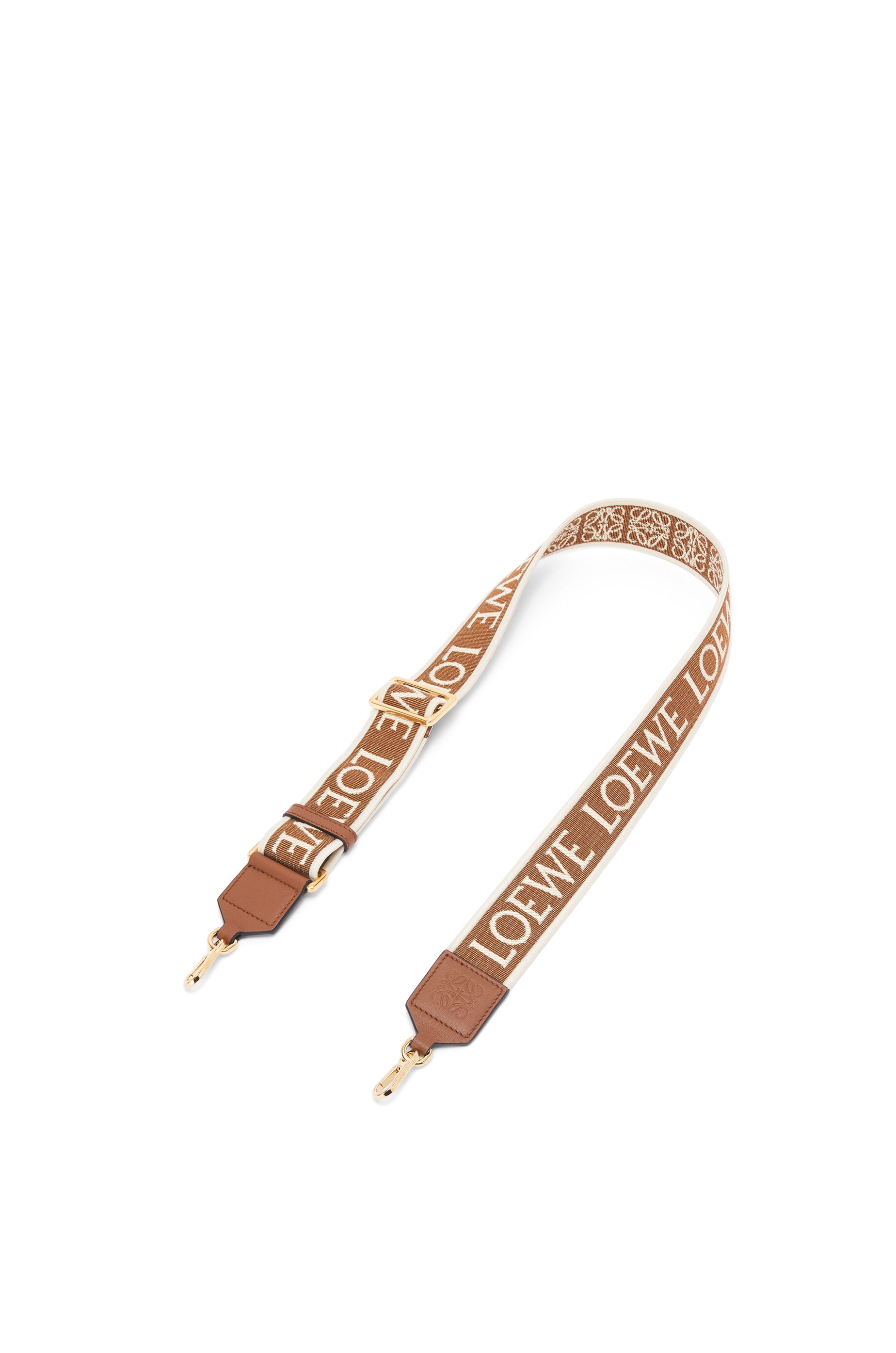 Anagram strap in jacquard and calfskin - 1