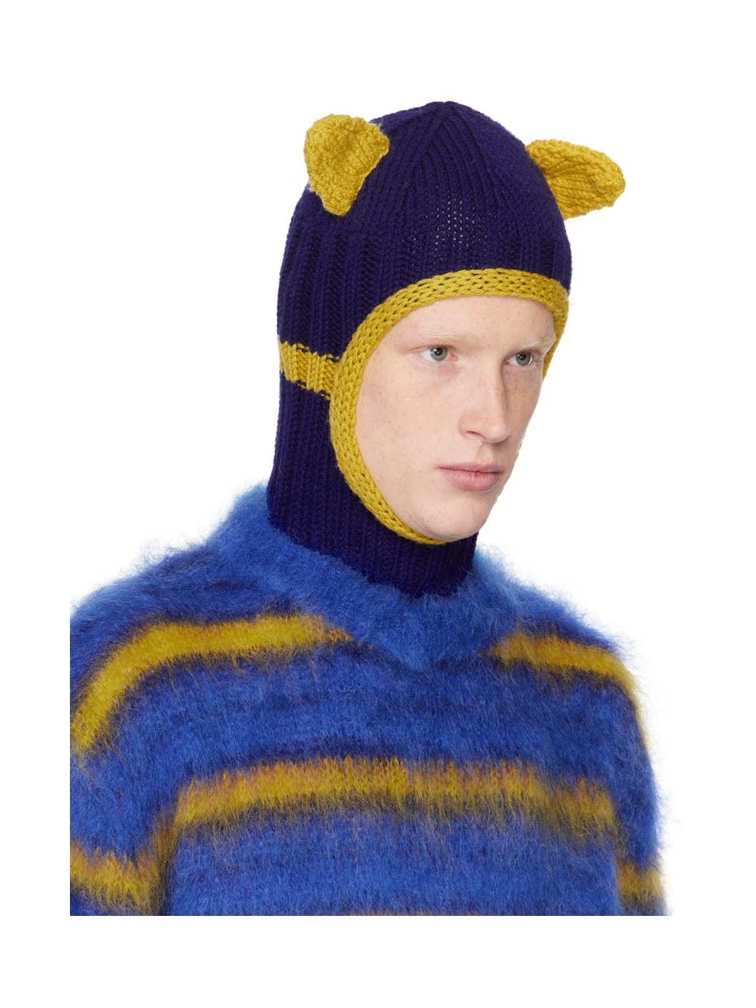 Blue & Yellow Ears Balaclava - 2