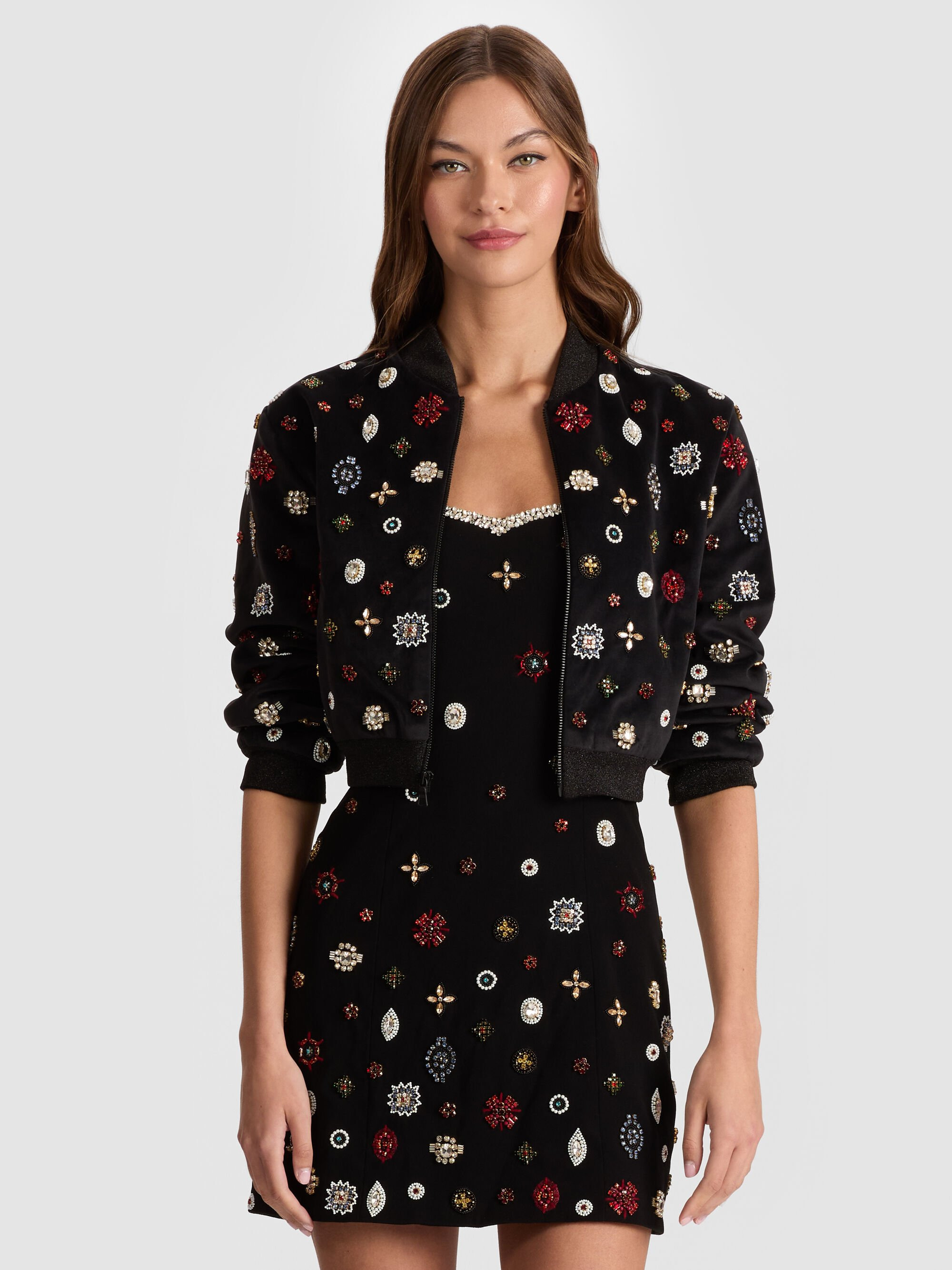 JACKIE EMBELLISHED BOMBER JACKET - 2