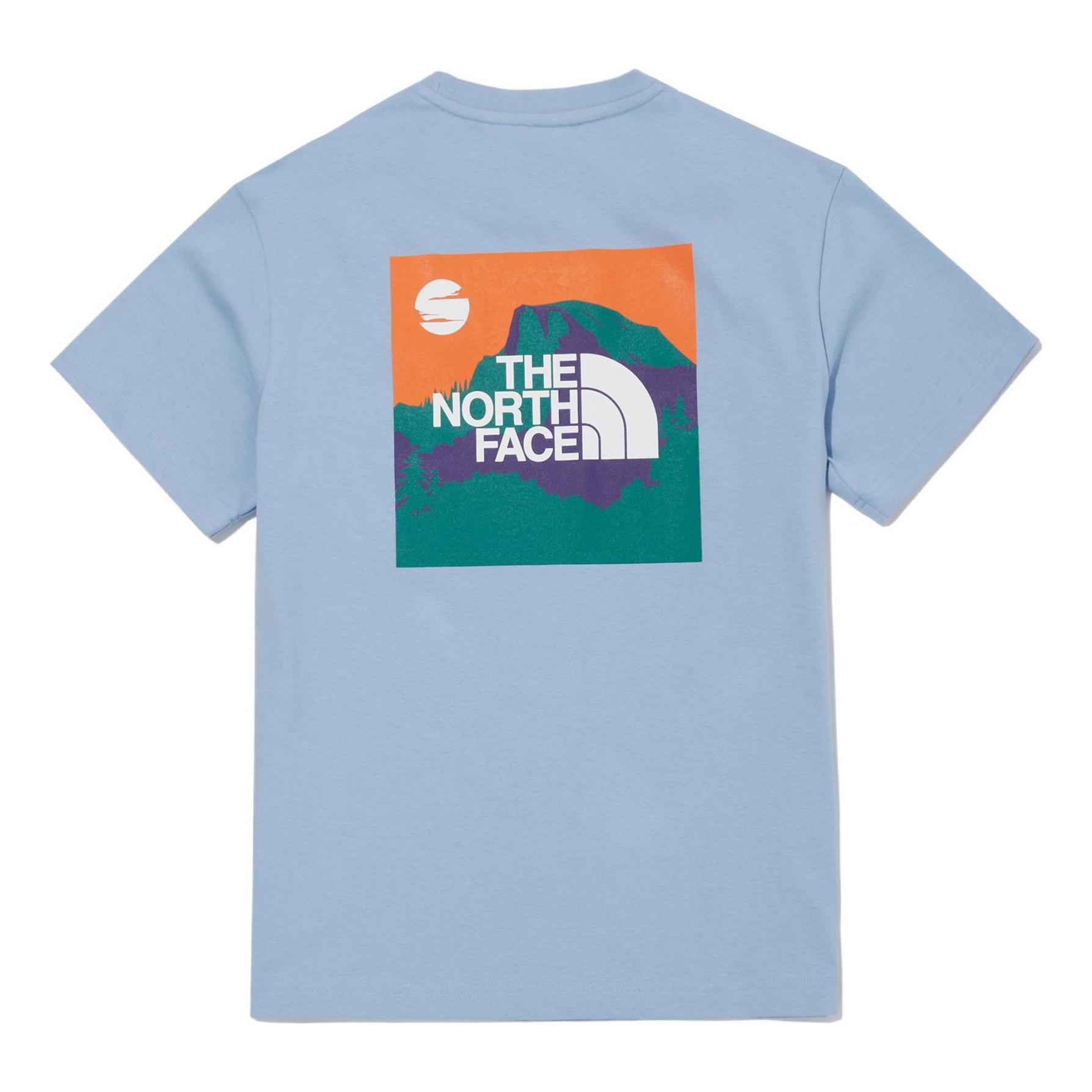 (WMNS) THE NORTH FACE Graphic T-shirt 'Blue' NT7UN11M - 2