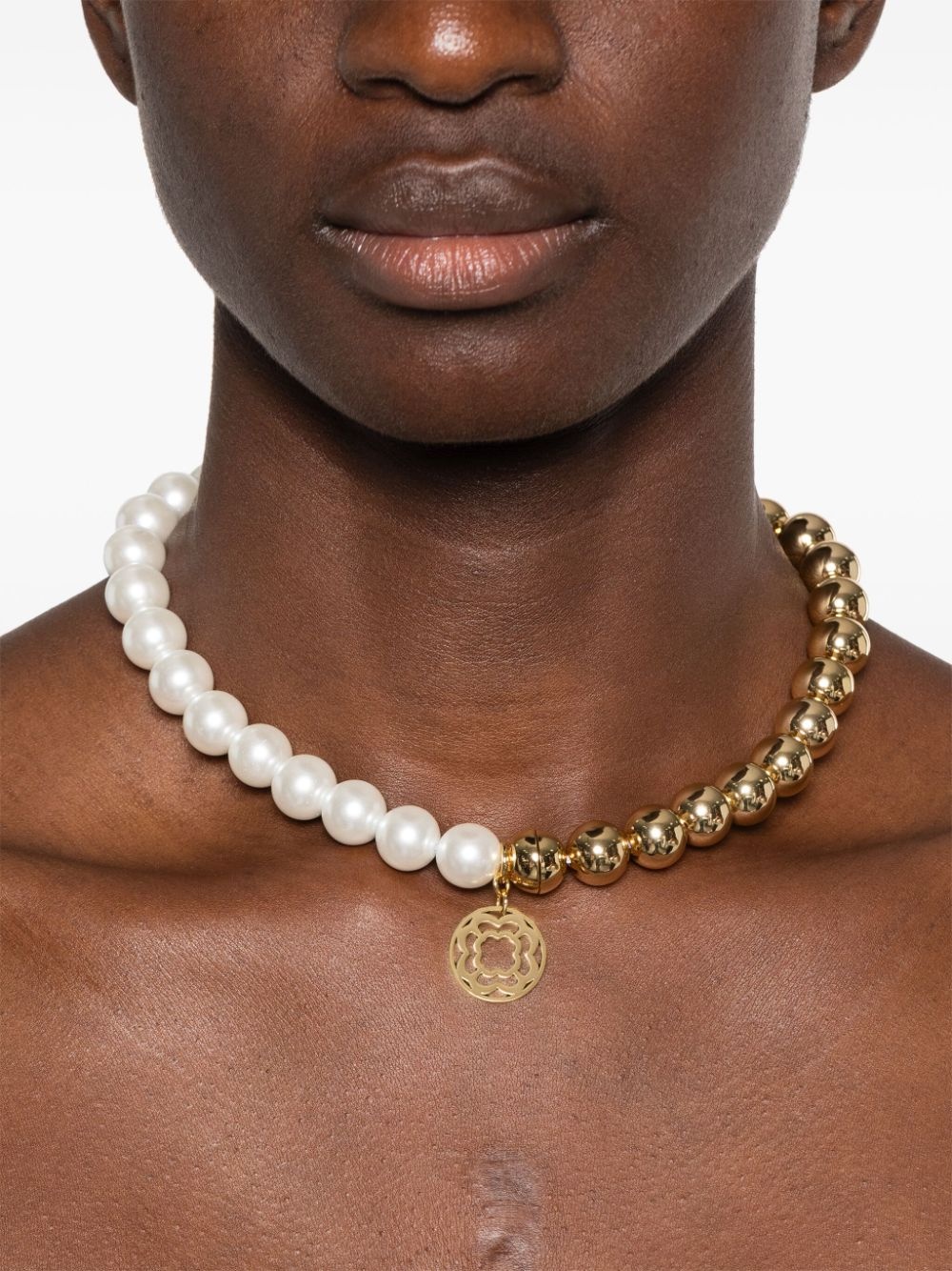 Chunky Ball faux-pearl necklace - 2