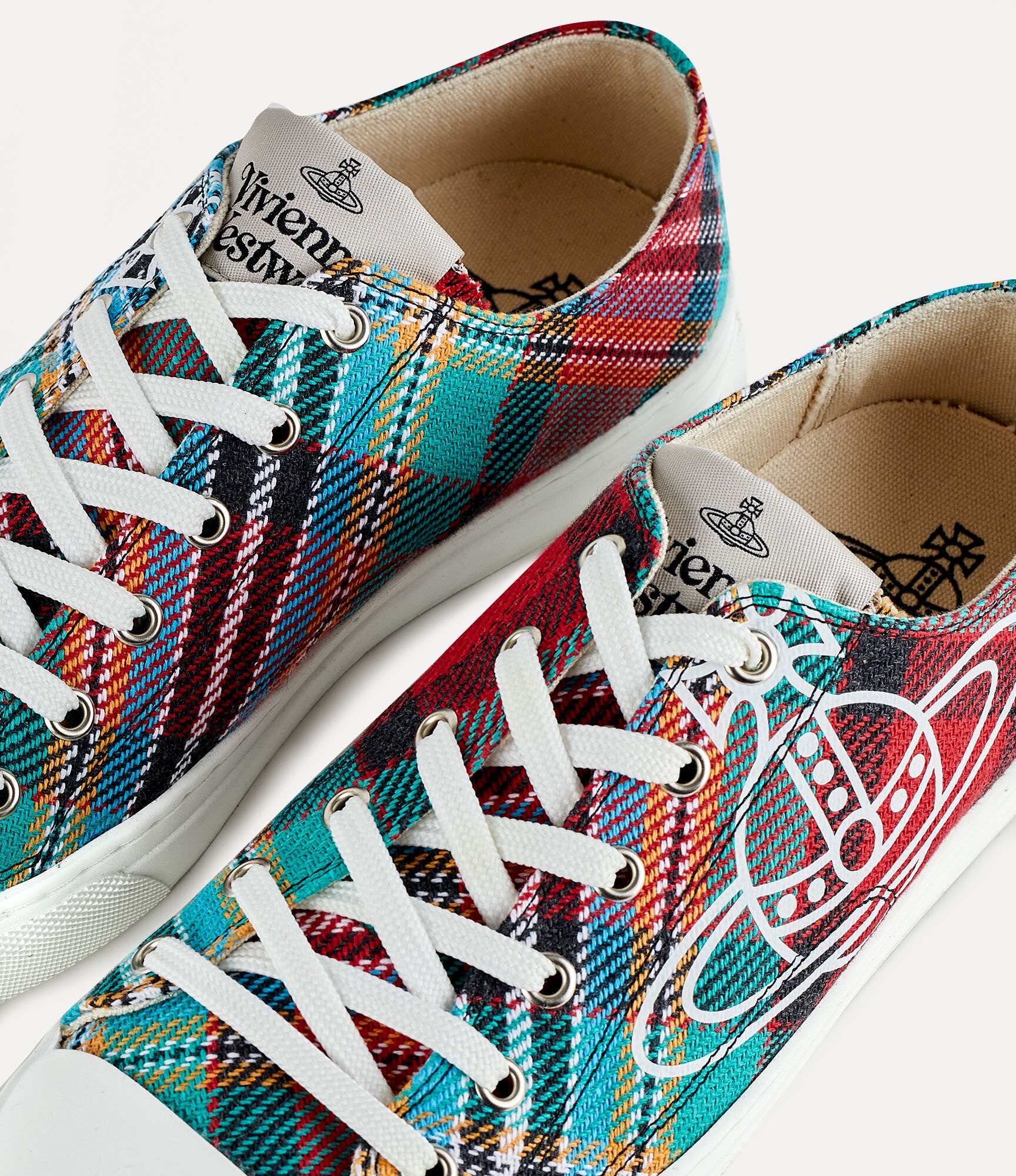 PLIMSOLL LOW TOP TARTAN - 5