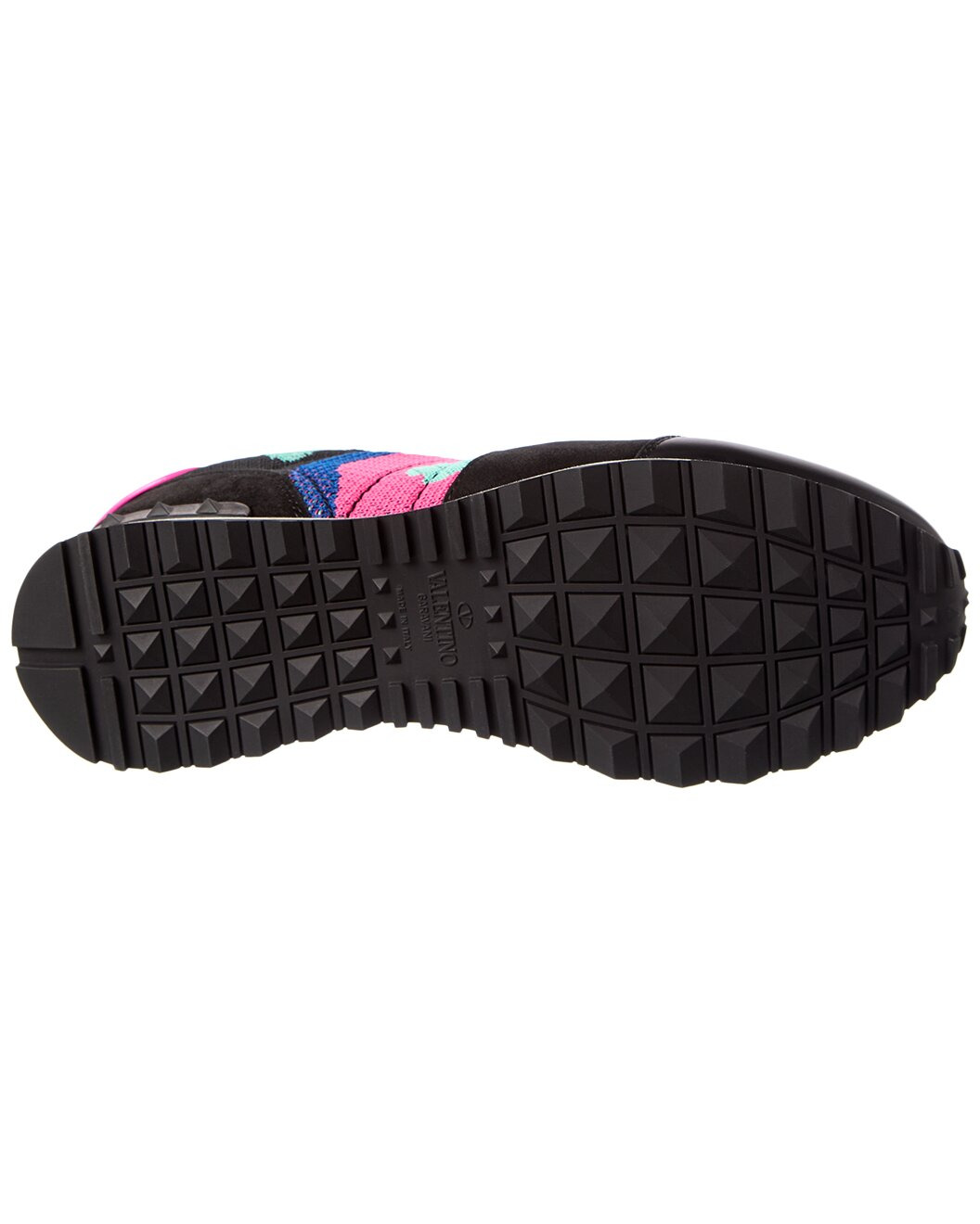 Valentino Camo Knit & Suede Sneaker - 4