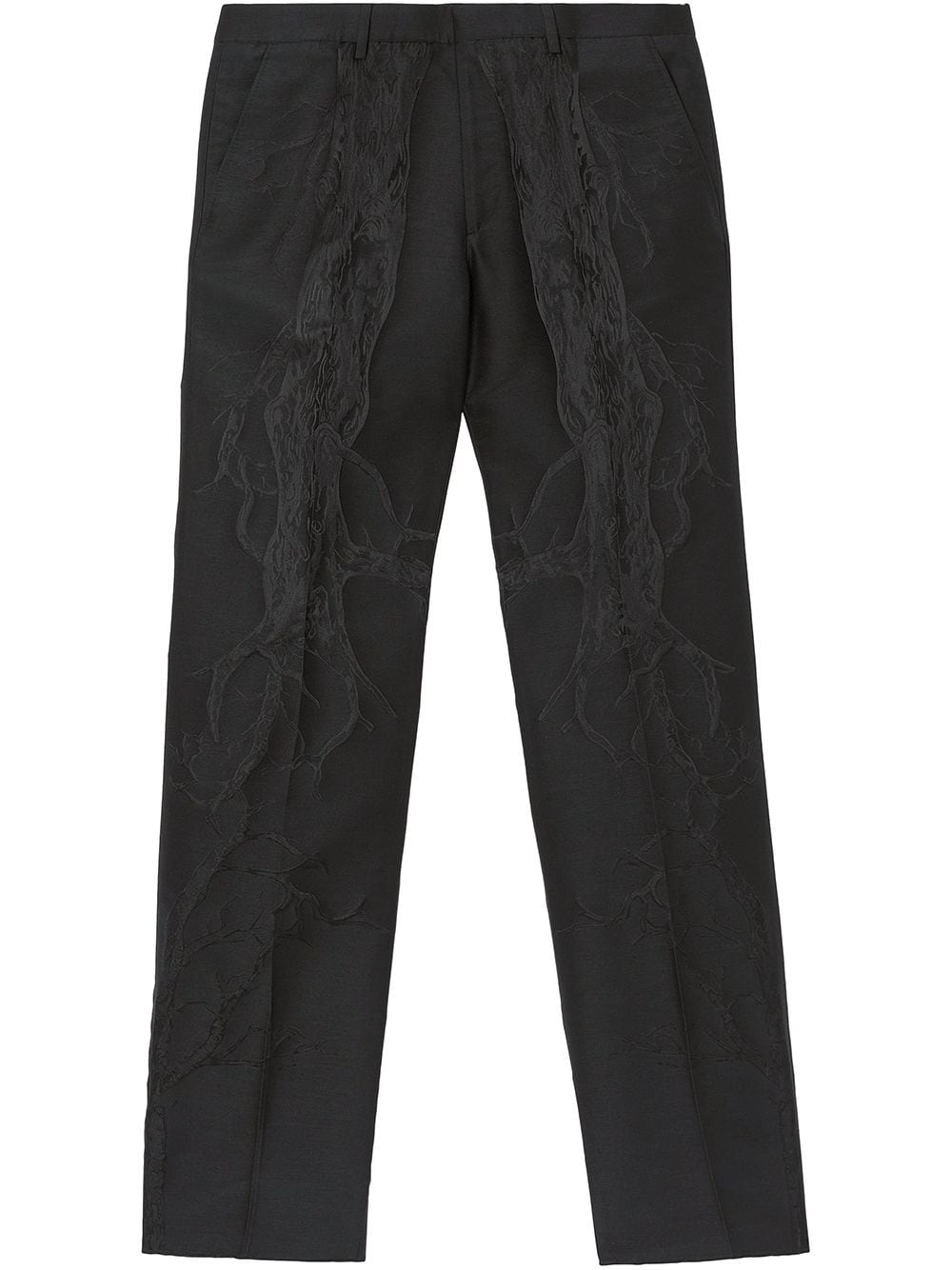 tailored jacquard-woven trousers - 1