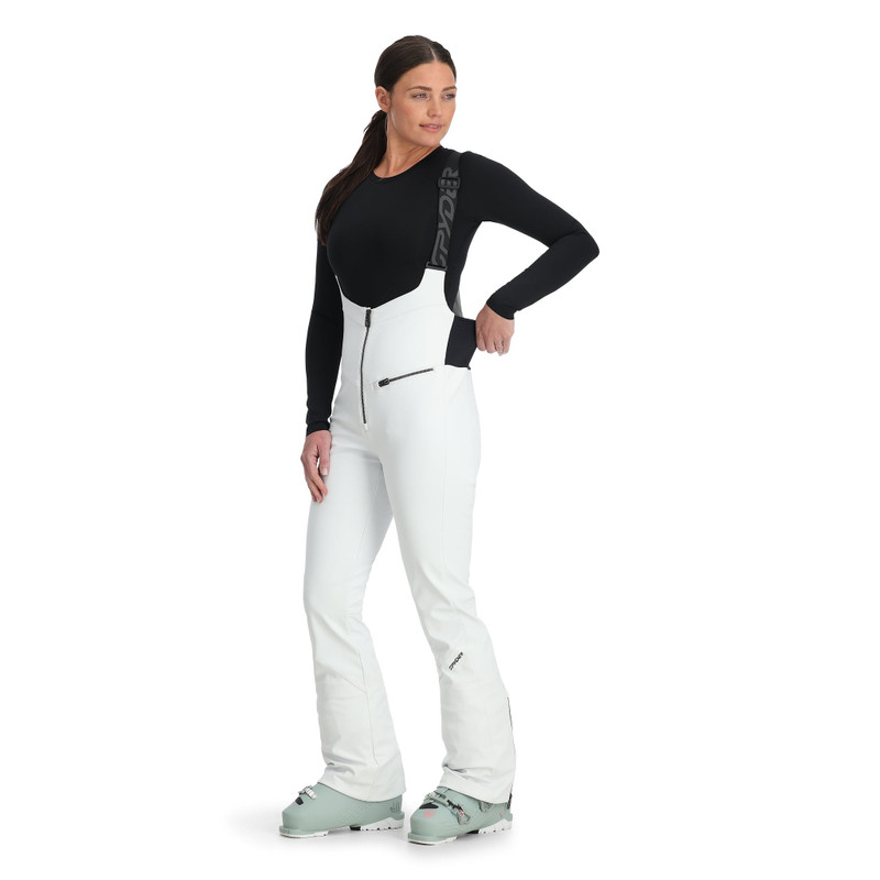 SPYDER Womens Strutt Bibs - White outlook