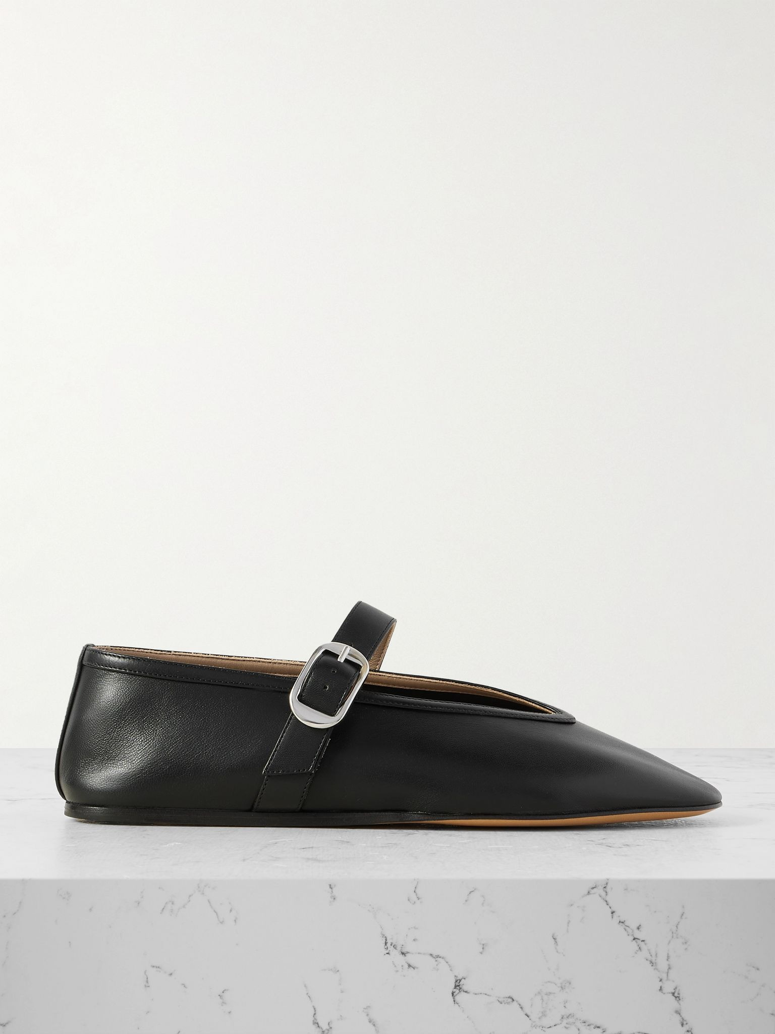 Stella leather Mary Jane ballet flats Black - 1