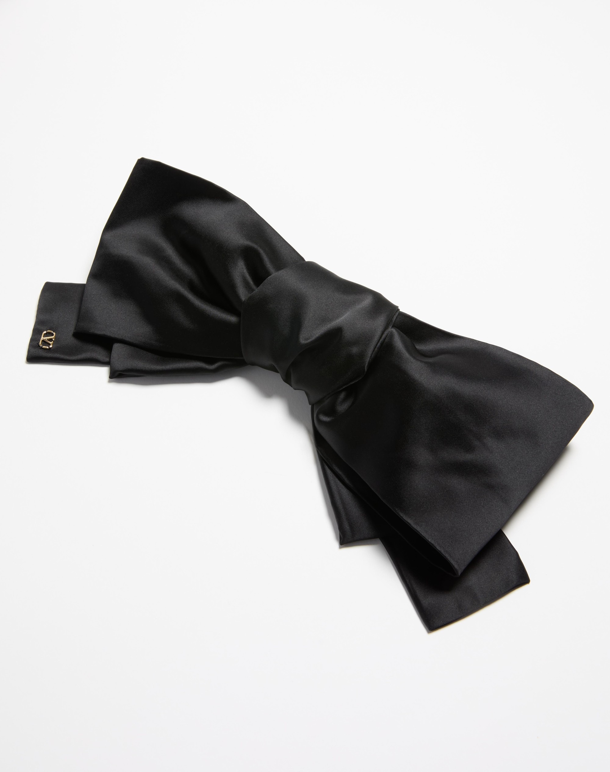 VLOGO SIGNATURE SATIN BOW HAIRCLIP - 3