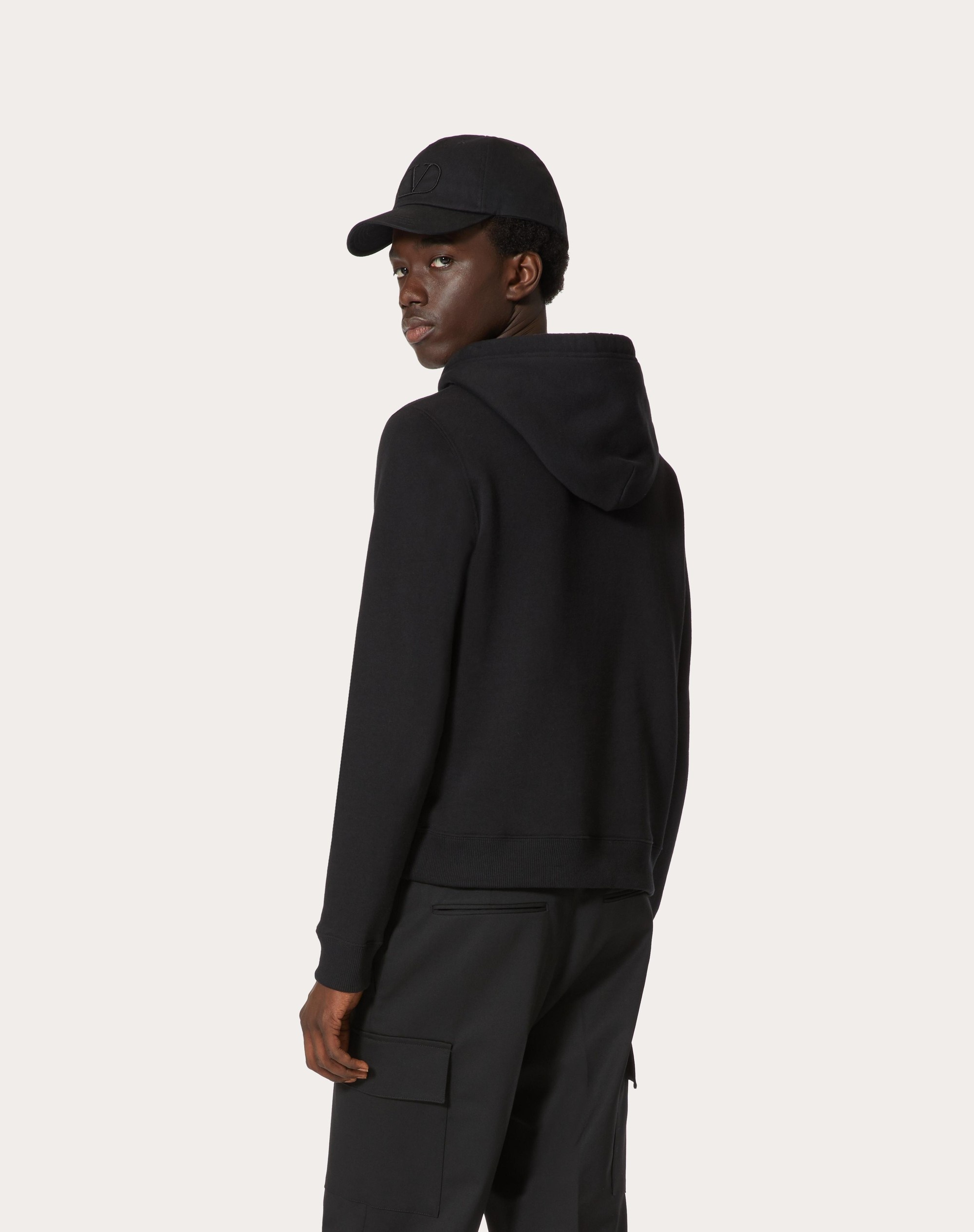 SWEATSHIRT WITH VALENTINO EMBOSSED - 4