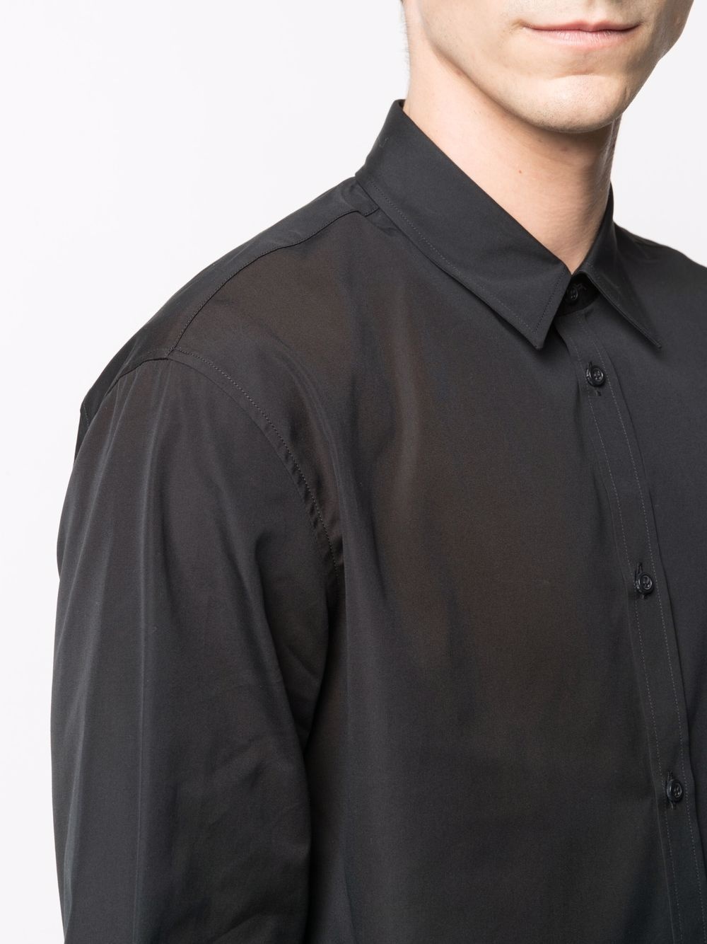 embroidered-logo detail shirt - 5