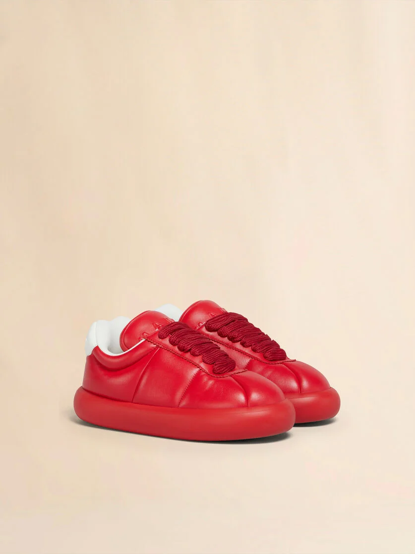 RED LEATHER BIGFOOT 2.0 SNEAKER - 1
