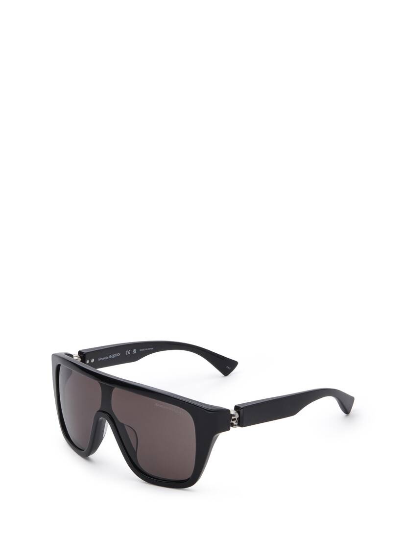 Floating Skull Mask Sunglasses in Black/smoke - 2