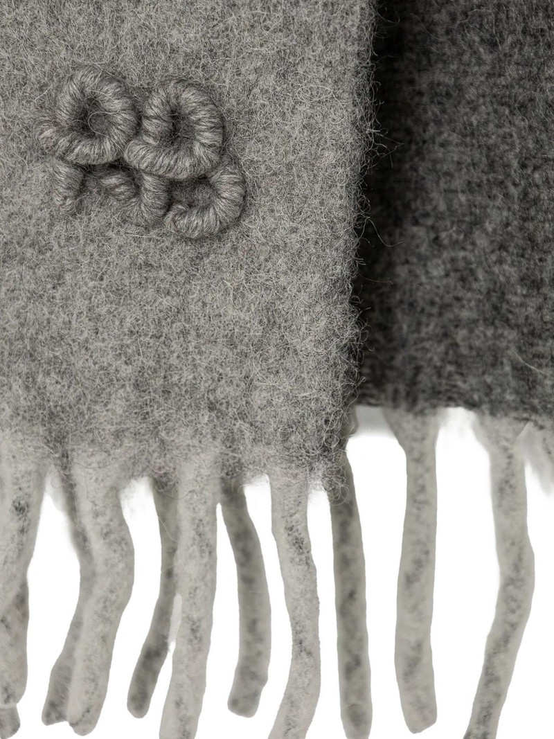 RUSLAN BAGINSKIY logo-embroidered scarf outlook
