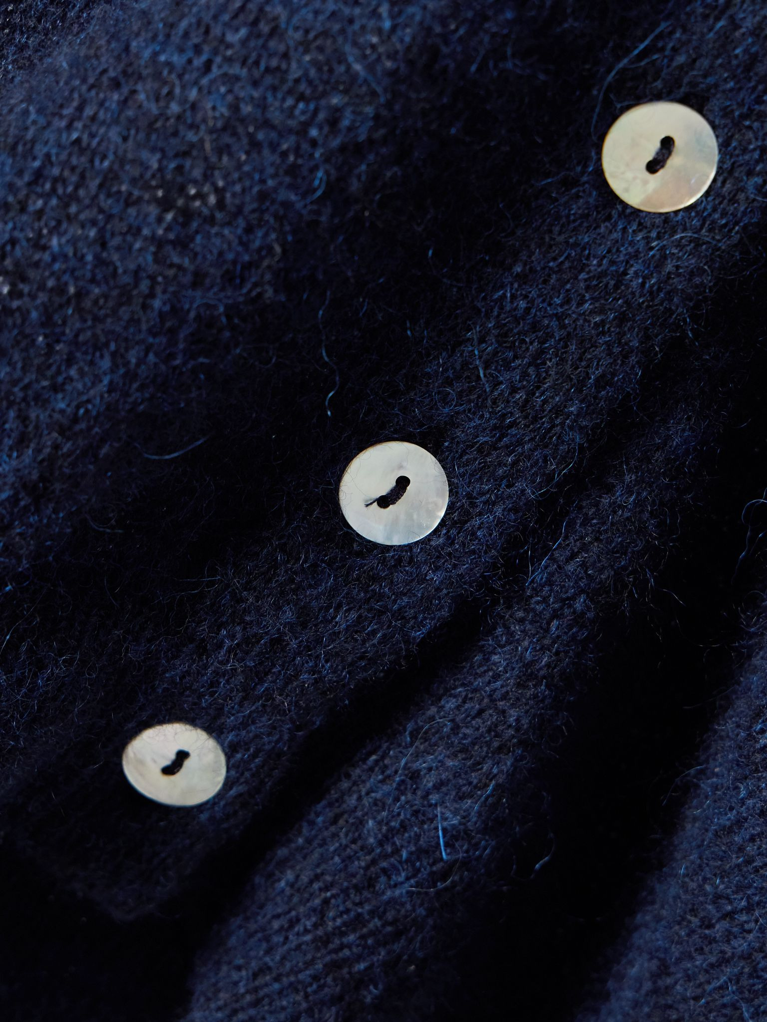 Anisa alpaca-blend cardigan Navy - 5