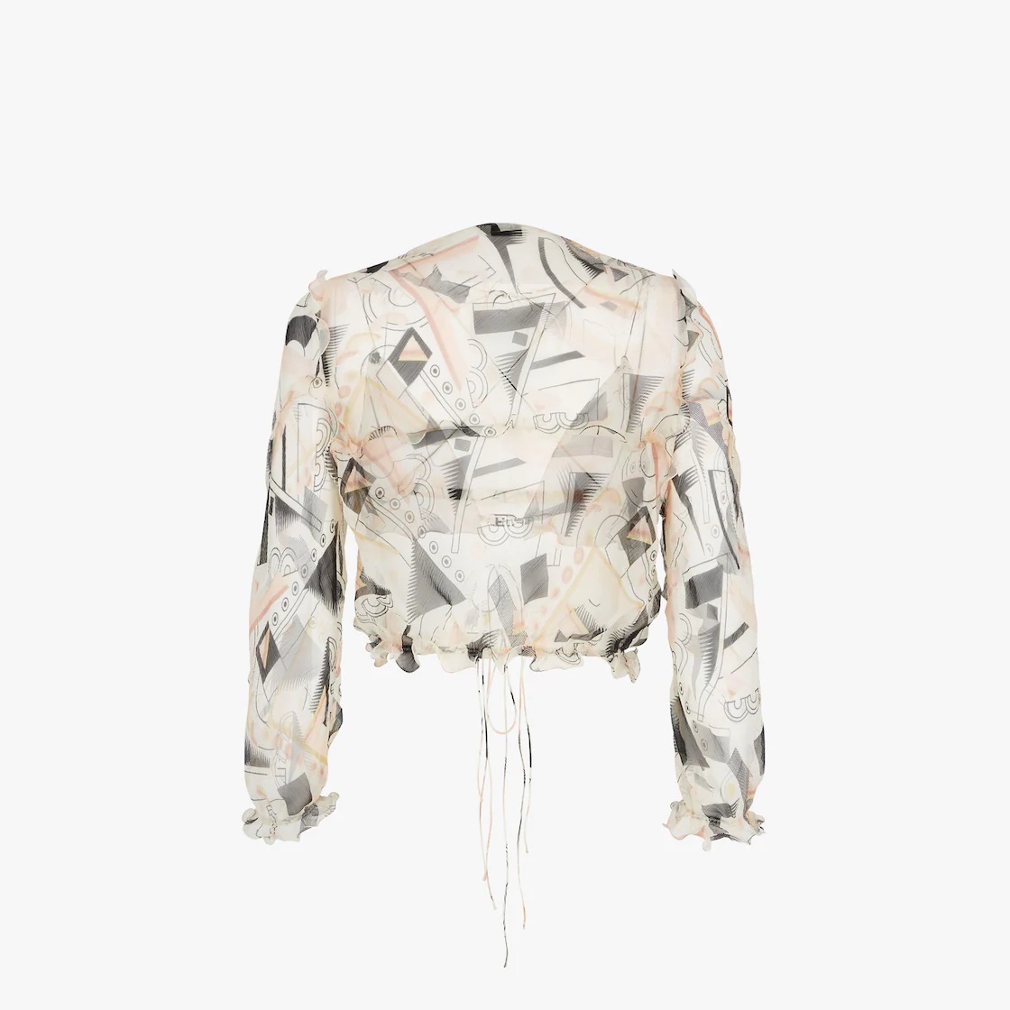 Multicolor printed chiffon shirt - 2
