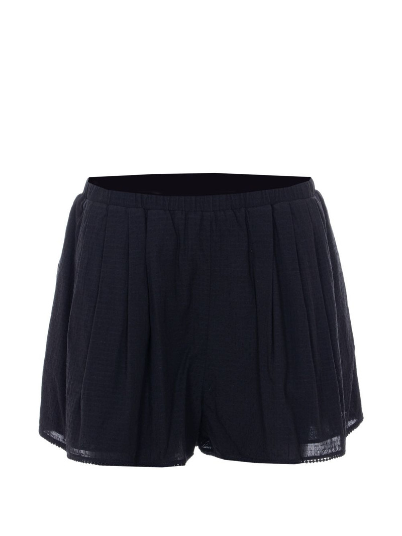 elasticated embroidered shorts 1