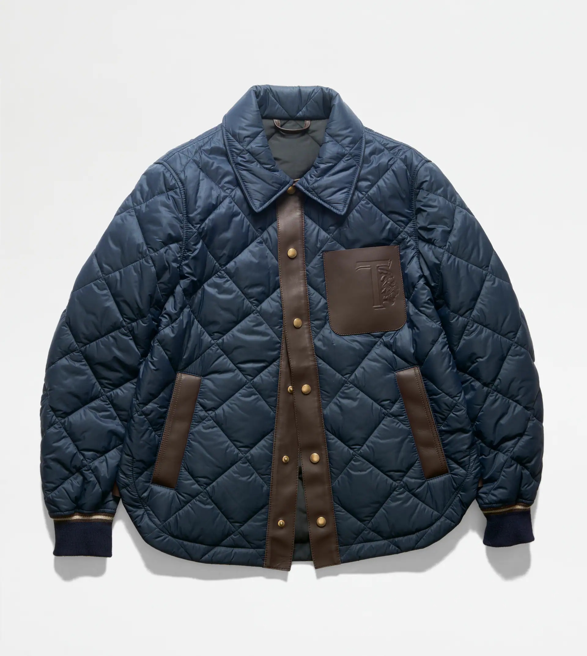 QUILTED JACKET - BLUE - 1