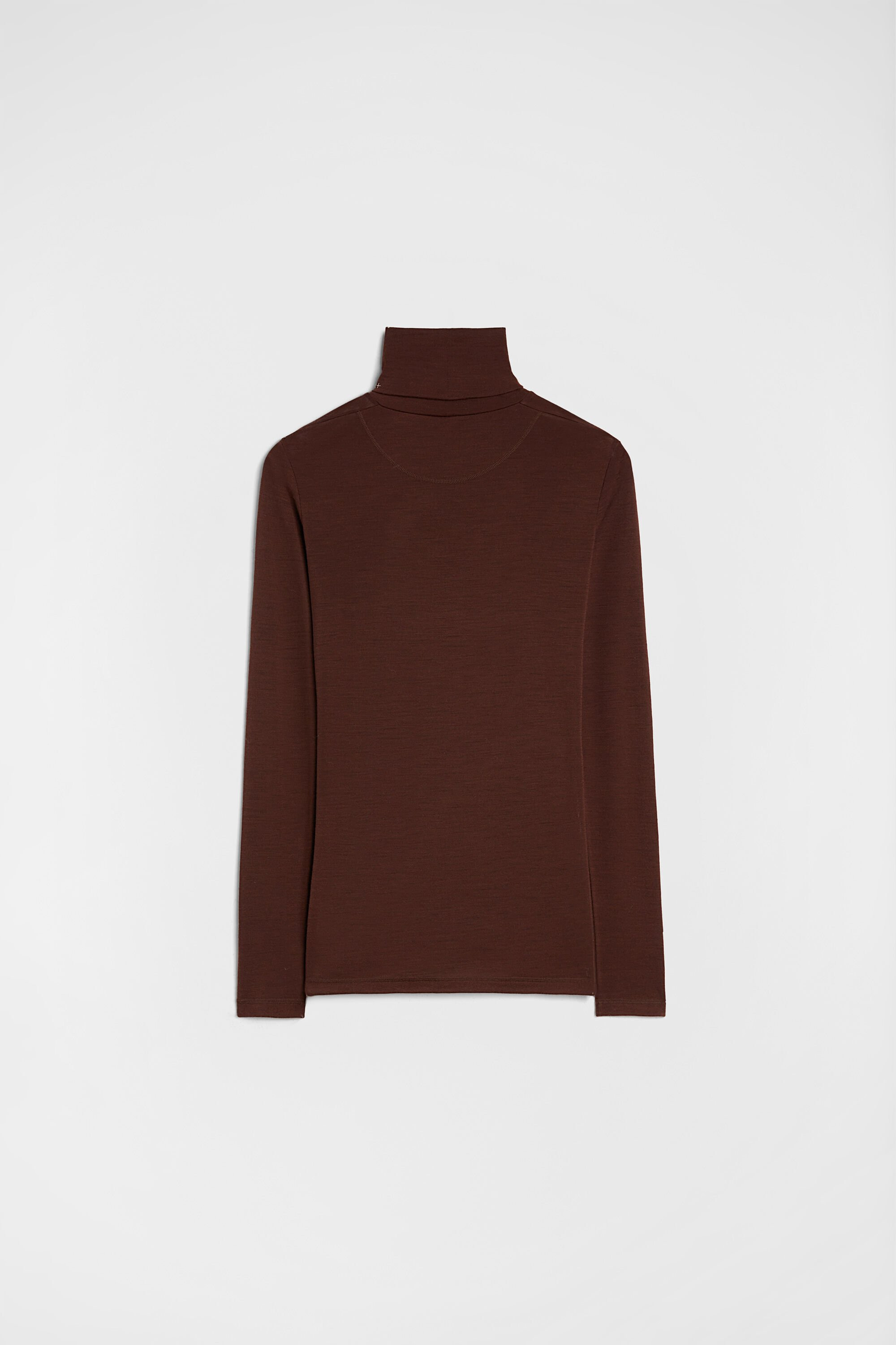 Lightweight Wool Blend High-Neck T-Shirt - 3
