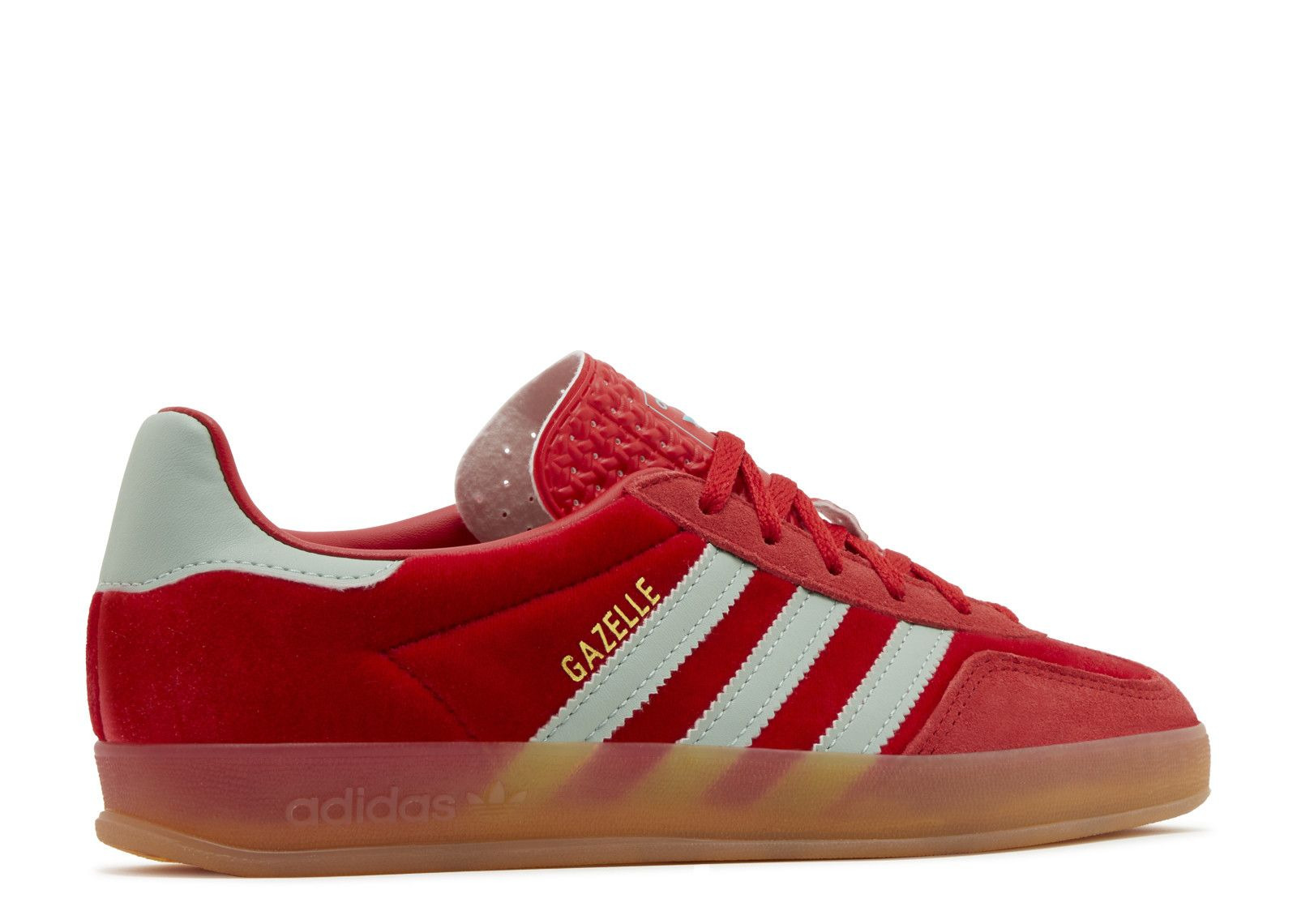 WMNS GAZELLE INDOOR 'BETTER SCARLET GREEN VELVET' - 3