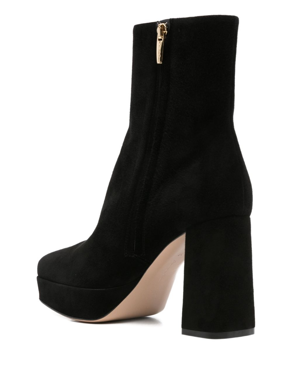 70mm Holly platform block-heel suede boots - 3