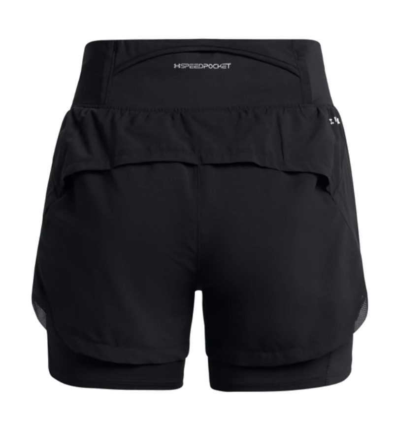 (WMNS) Under Armour Run Stamina 2in1 Short 'Black' 1376759-001 - 2