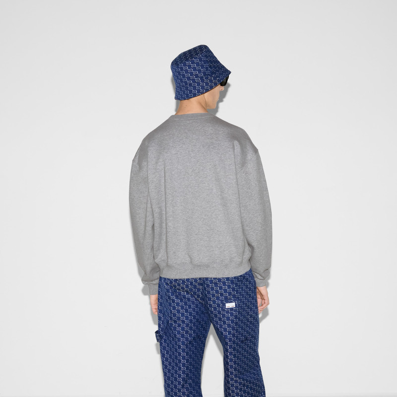 Embroidered cotton jersey sweatshirt 4