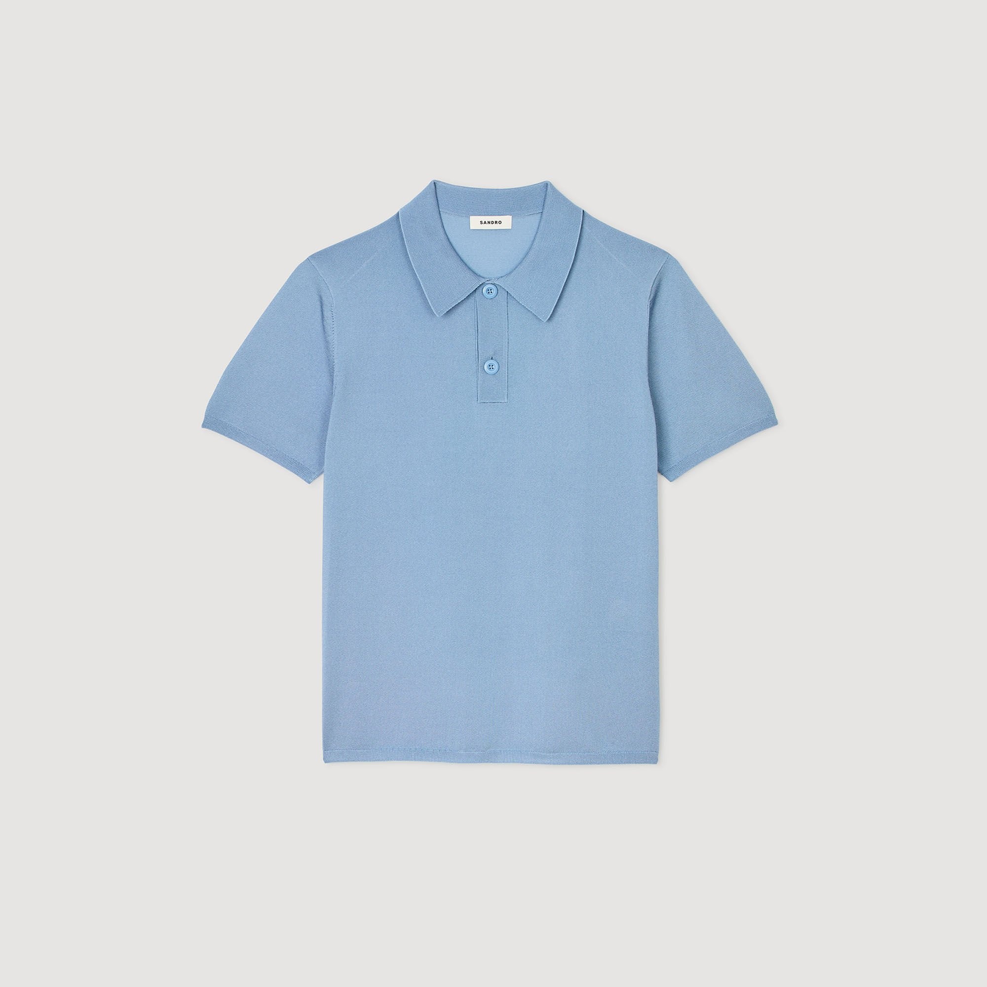 SHORT-SLEEVE KNITTED POLO SHIRT - 6