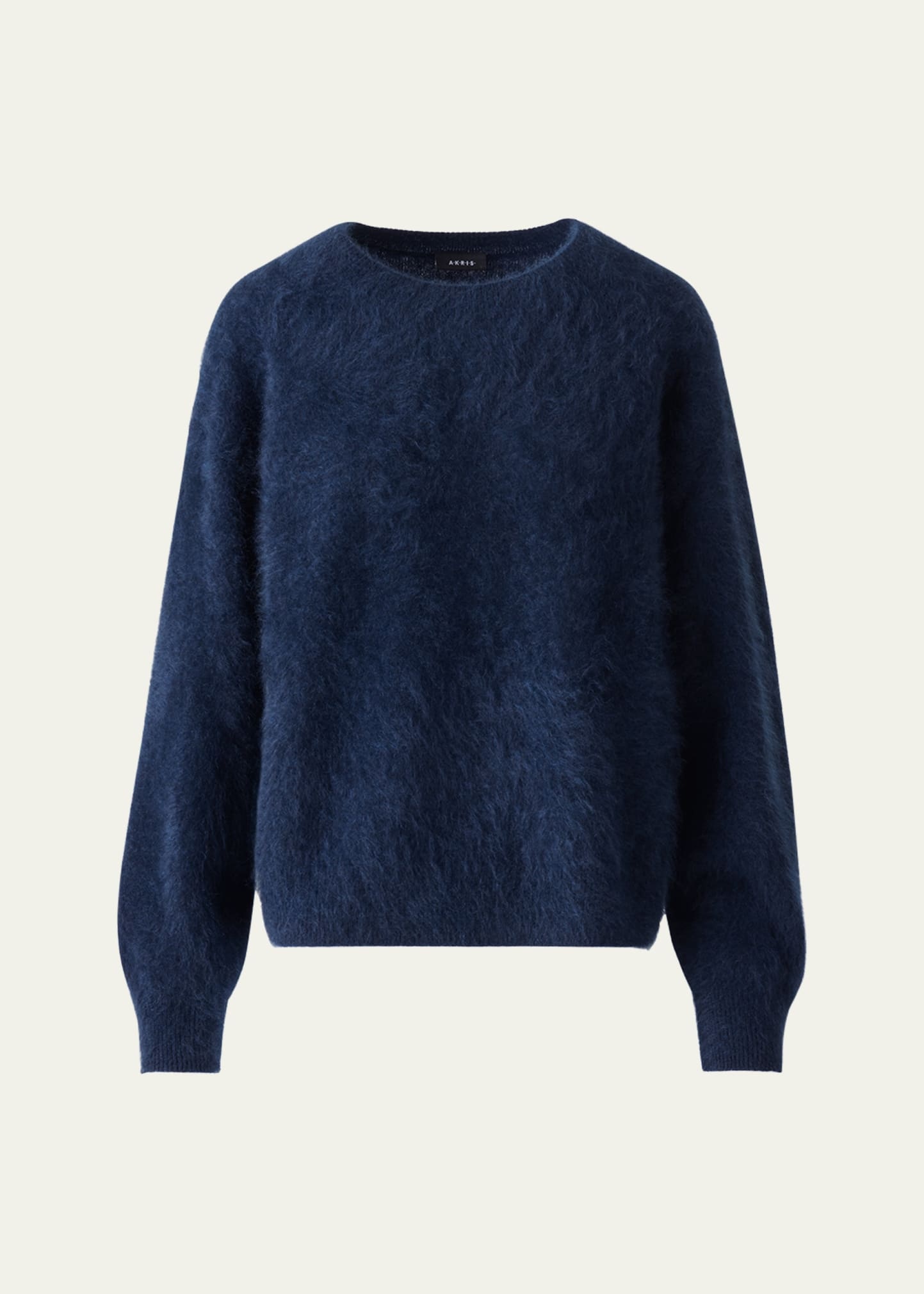 Brushed Cashmere Crewneck Sweater - 1
