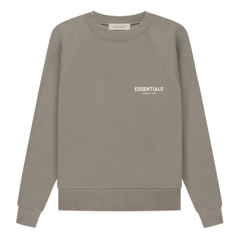 Fear of God Essentials SS22 Crewneck Desert Taupe Logo FOG-SS22-266 - 1