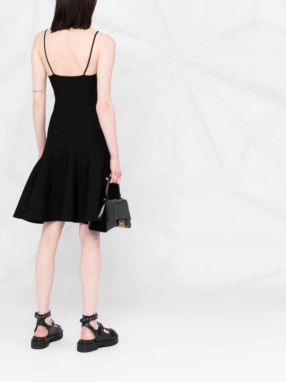 fluted mini dress - 6