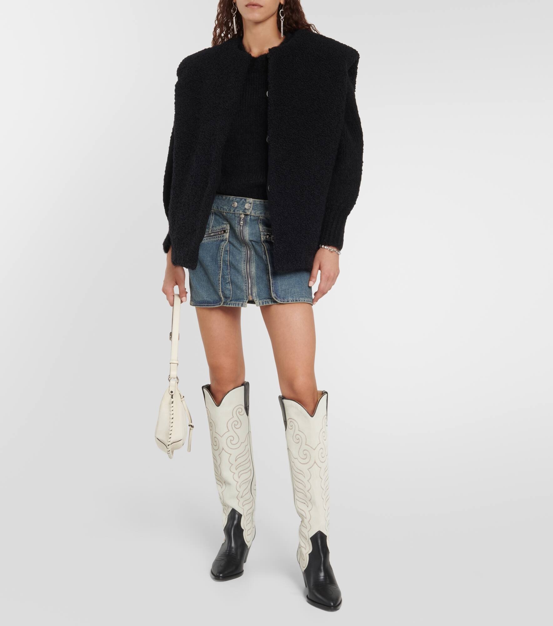 Liela leather and suede cowboy boots - 2