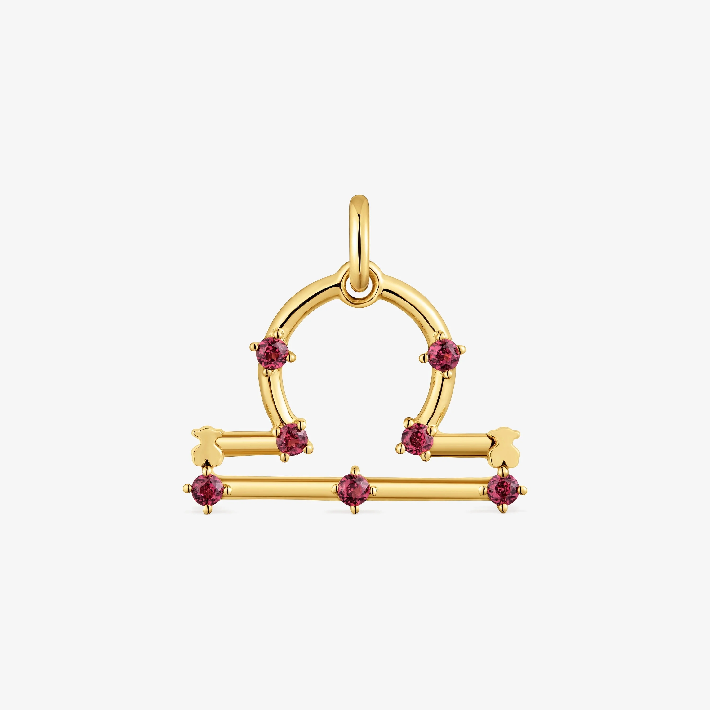 Libra Pendant with 18kt gold vermeil and rhodolite TOUS Zodiaco - 1