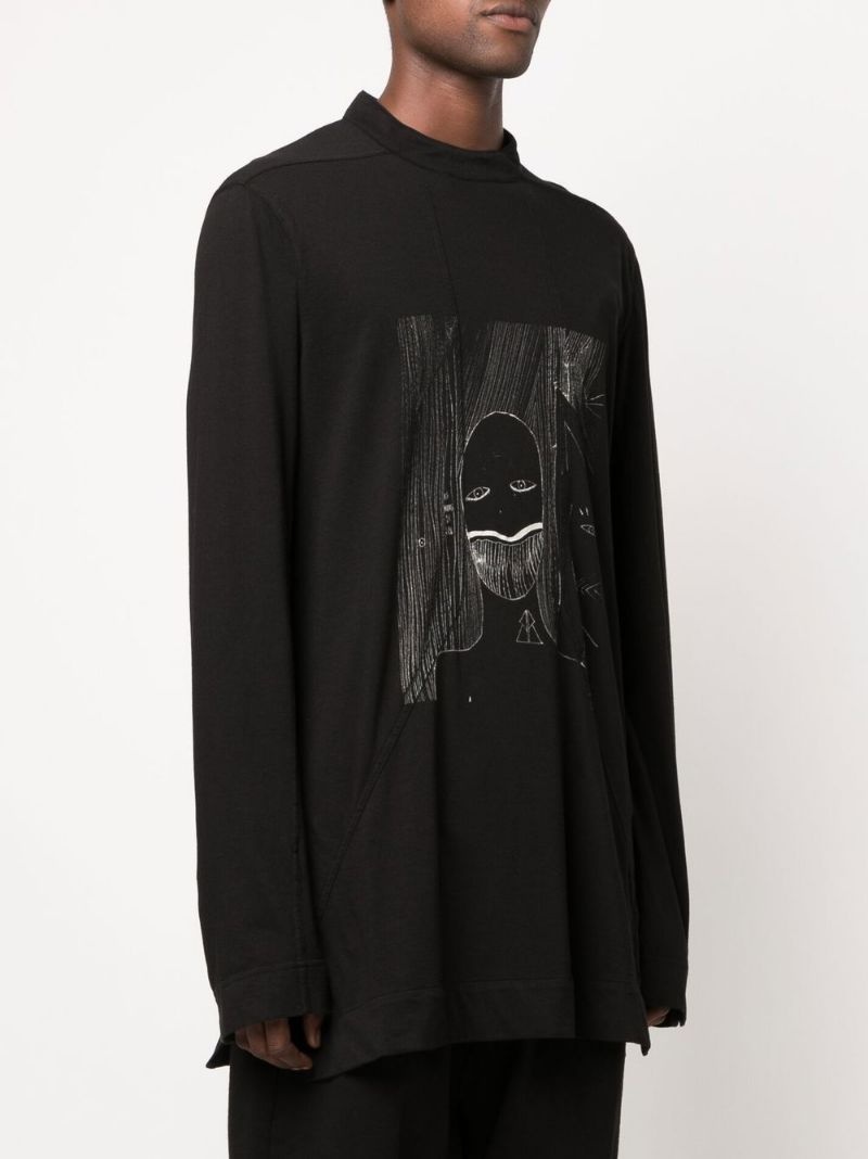 Tシャツ・カットソー Rick Owens Drkshdw drkshdw organic cotton shirt with print 20854218_50784743_600.jpg